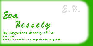 eva wessely business card